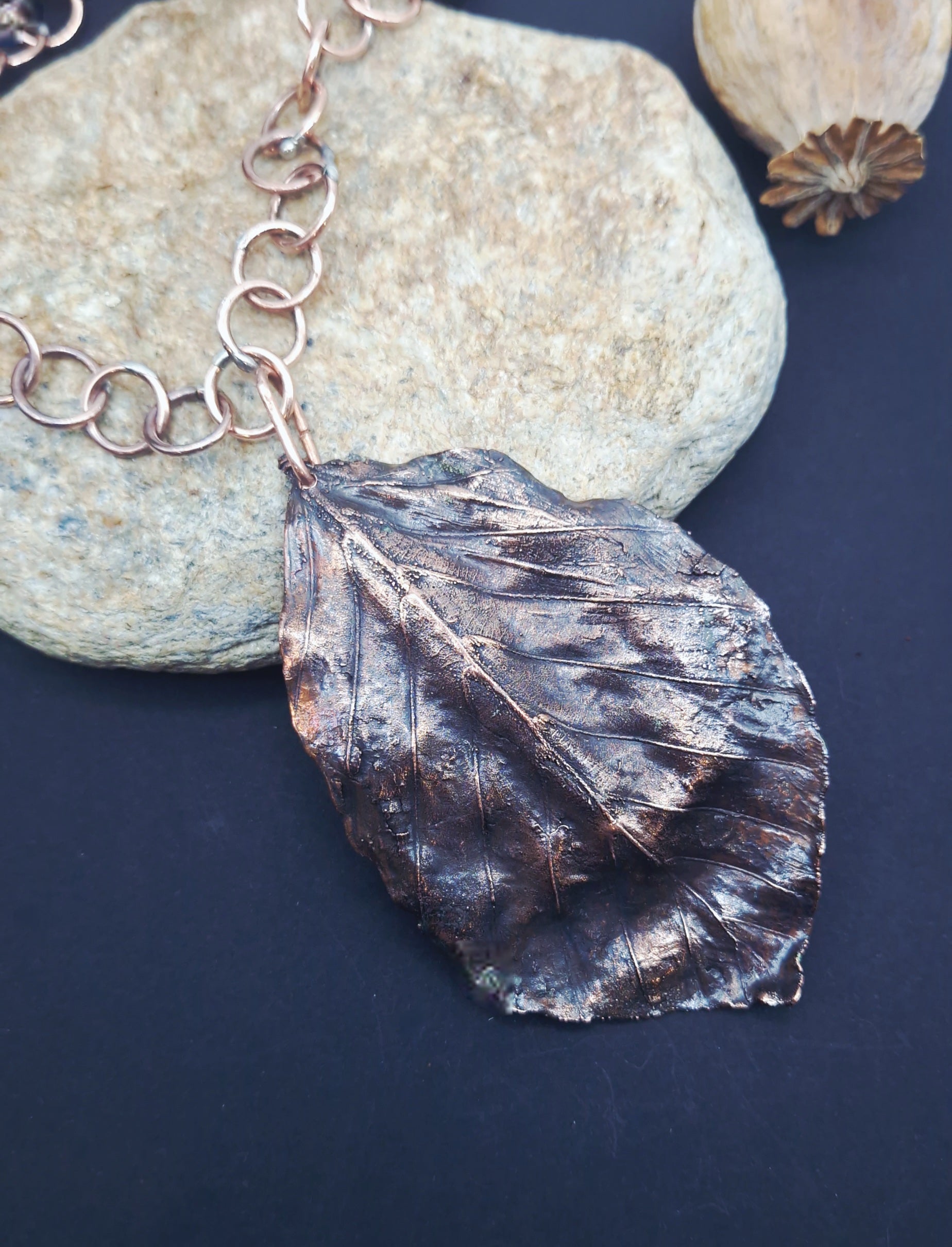 Hoja de haya electroformada